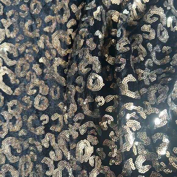 Lulu's Black and Silver Sequin Maxi Gown - Picture 7 of 9